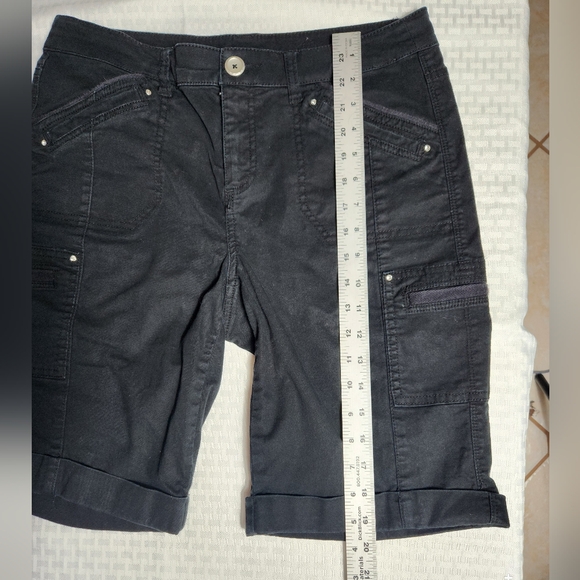 Style & Co. Black Cargo Shorts. SKU C12 - Picture 4 of 7